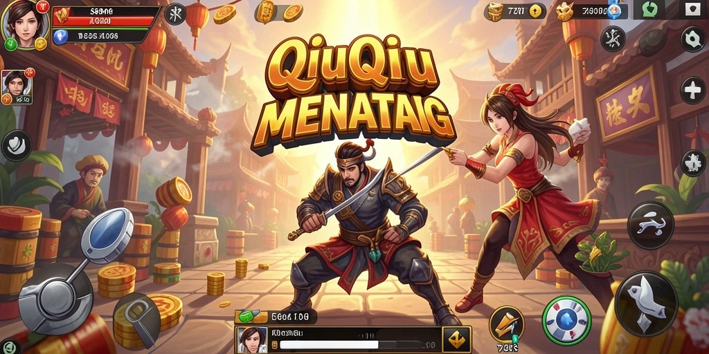 Screenshot gameplay QiuQiu dengan grafis menawan dan seru.