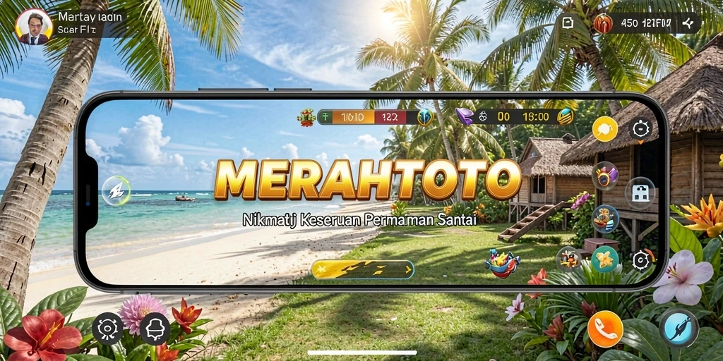 Tampilan gameplay MERAHTOTO yang seru dan penuh warna.