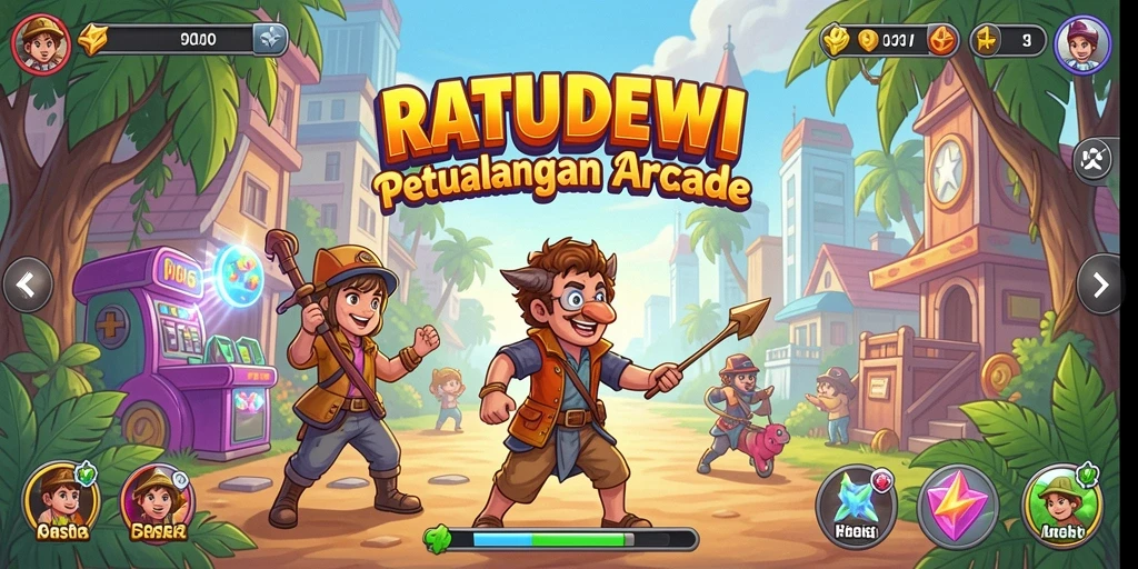 Tampilan gameplay <strong>RATUDEWI</strong> yang menegangkan dan penuh warna.